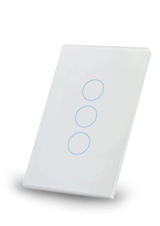 Smartlink Touch Panel Z-Wave Light Switch (3 Button) - Smartlink Automation Pty Ltd