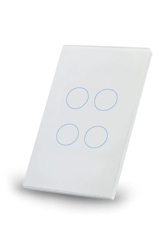 Smartlink Touch Panel Z-Wave Light Switch (4 Button) - Smartlink Automation Pty Ltd