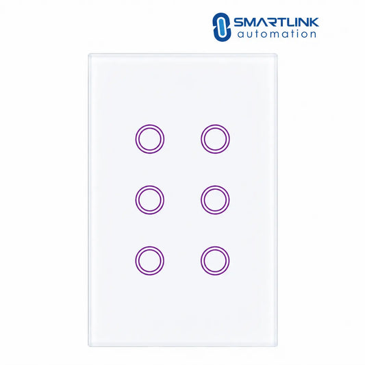 Smart Touch Panel Switch – White, 1–6 Gang | Tuya Zigbee | AU Certified Zemismart