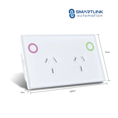 Smart Touch Double Power Point with Light Switch | AU Certified ...