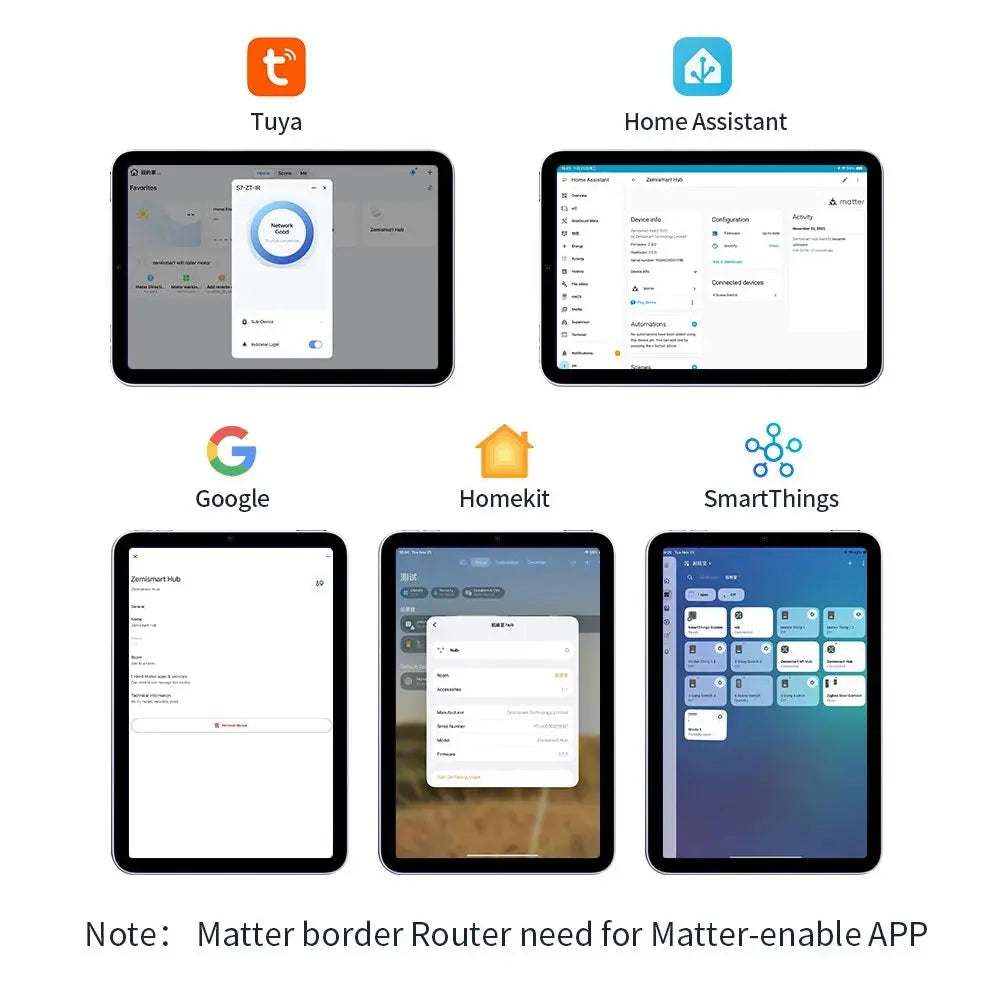 Matter Wireless Matter Zigbee Hub with Thread & IR Zemismart
