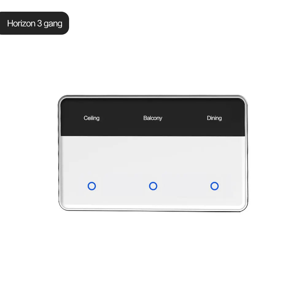 Smart Touch Light Display Switch – White, 1–4 Gang | Personalise Labels | Tuya Zigbee | AU Certified Zemismart