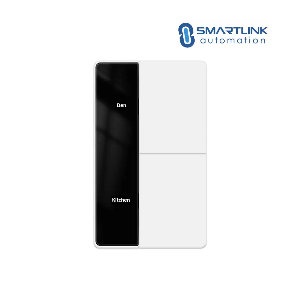 Smart Push Display Dimmer Switch - White Vertical, 1–3 Gang | Personalise Labels | Tuya Zigbee | AU Certified Zemismart