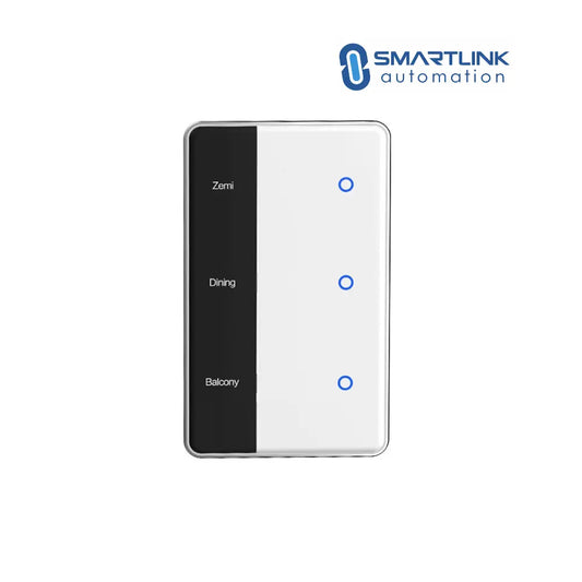 Smart Touch Light Display Switch – White, 1–4 Gang | Personalise Labels | AU Certified Zemismart