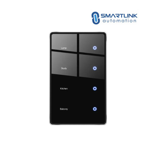 Smart Touch Light Display Switch – Black, 1–4 Gang | Personalise Labels | AU Certified Zemismart
